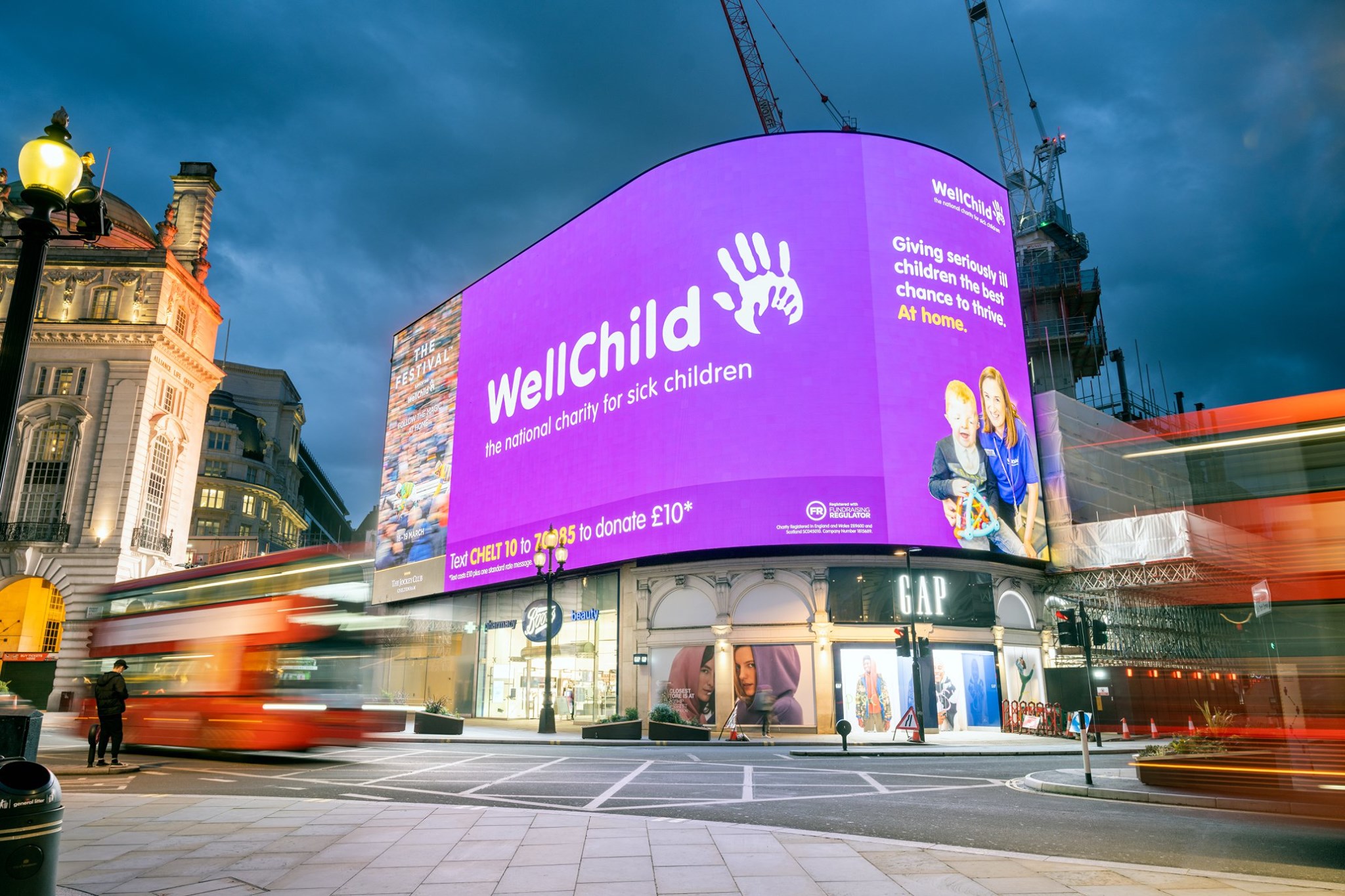 WellChild Picadilly Circus Campaign